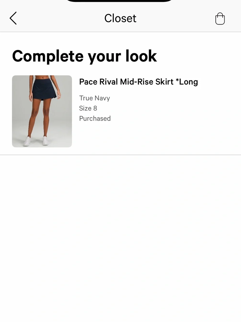 Lululemon Pace Rival Mid Rise Skirt Tall - Picture 2 of 10